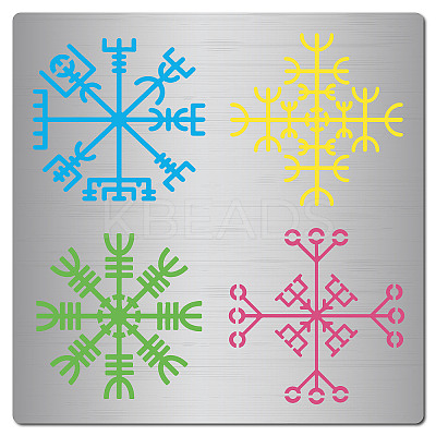 Viking Symbol Stainless Steel Cutting Dies Stencils DIY-WH0238-155-1