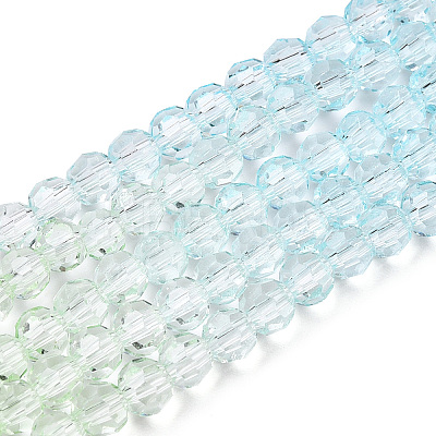 Transparent Glass Beads Strands X-GLAA-E036-07X-1