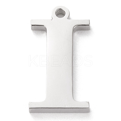 Tarnish Resistant 304 Stainless Steel Letter Pendant Rhinestone Settings STAS-J028-01I-1