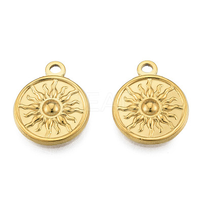 Ion Plating(IP) 201 Stainless Steel Pendants STAS-N098-223LG-1