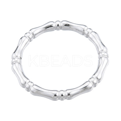 Non-Tarnish 201 Stainless Steel Bamboo Sticker Finger Ring for Men Women RJEW-N038-128P-1