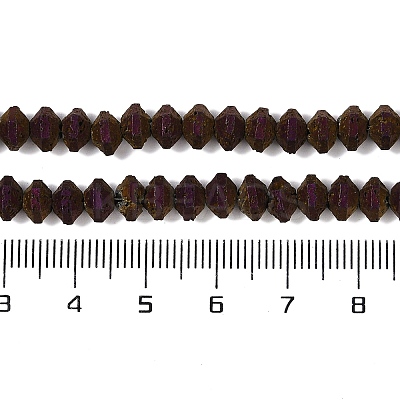 Electroplated Natural Lava Rock Beads Strands G-A234-F02-01F-1