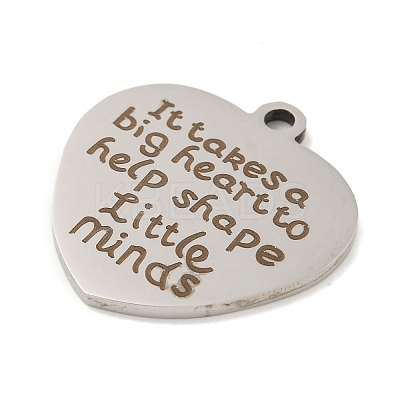 Non-Tarnish 201 Stainless Steel Pendants STAS-L079-21P-1