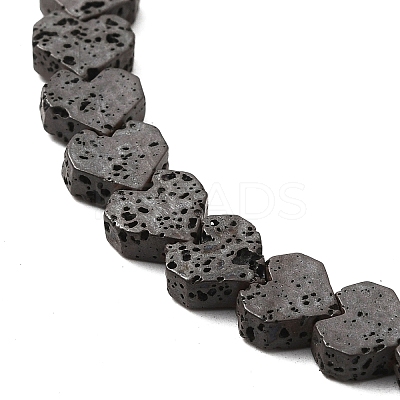 Wholesale Electroplated Natural Lava Rock Beads Strands 