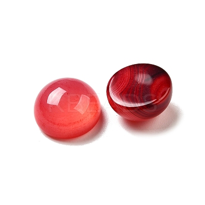 Natural Banded Agate Cabochons G-E492-K-01-1