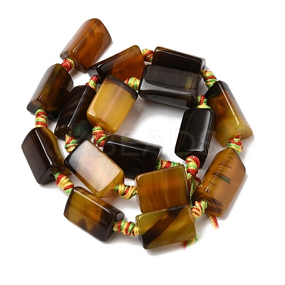 Natural Banded Agate Beads Strands G-H342-C01-02-1