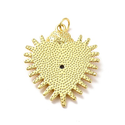 Rack Plating Brass Enamel Pendants KK-M230-27G-1