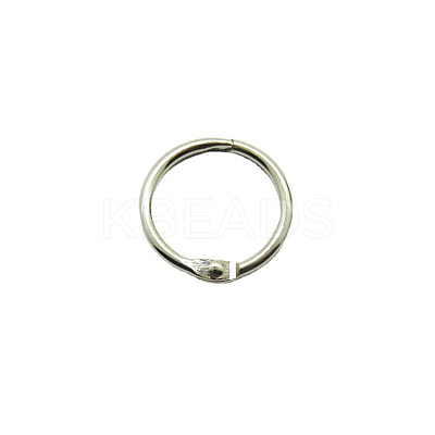 Iron Loose Leaf Book Binder Hinged Rings SCRA-PW0004-124D-1