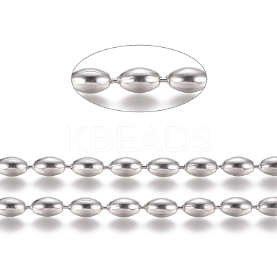 Non-Tarnish 304 Stainless Steel Ball Chains CHS-L024-024G-1
