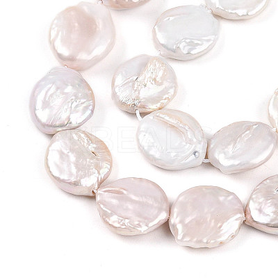 Natural Nucleate Keshi Pearl Beads Strands PEAR-S018-03I-1