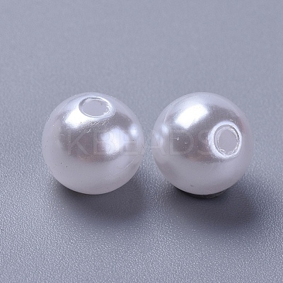Acrylic Pearl  Round Beads For DIY Jewelry and Bracelets X-PACR-10D-1-1
