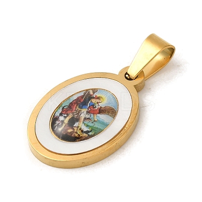 Ion Plating(IP) 304 Stainless Steel Pendants STAS-C103-03G-03-1