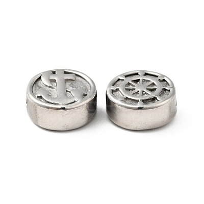 Tarnish Resistant 304 Stainless Steel Beads STAS-C055-03P-1
