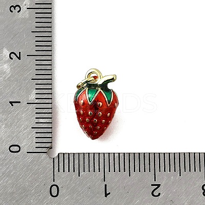 Brass with Enamel Charms KK-Q066-01B-G-1