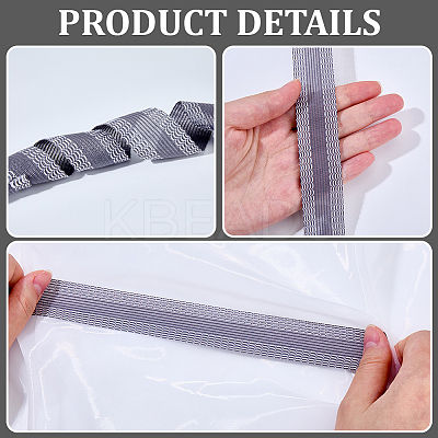 2Pcs 2 Colors Polyester Ribbon OCOR-CN0001-05-1
