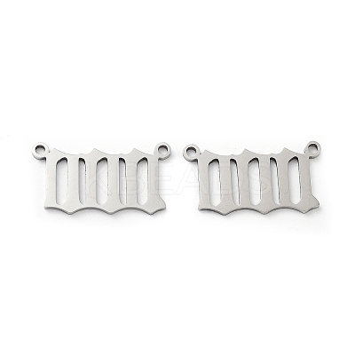 Non-Tarnish 201 Stainless Steel Pendants STAS-A090-13P-1