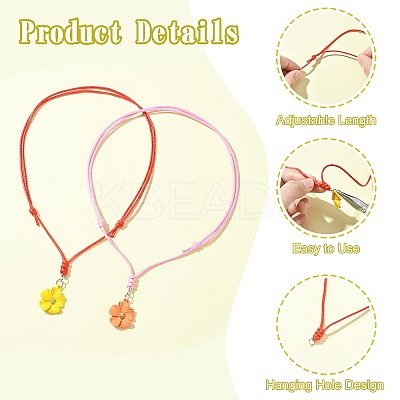 30Pcs 10 Colors Adjustable Waxed Polyester Cord Necklace Making NJEW-CJ00003-1