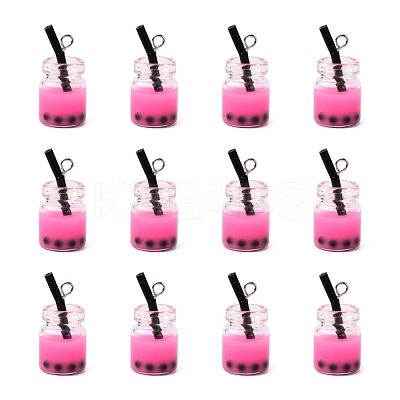 Glass Bottle Pendants X-CRES-S359-01G-1
