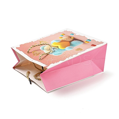 4 Colors Valentine's Day Love Paper Gift Bags CARB-D014-01H-1