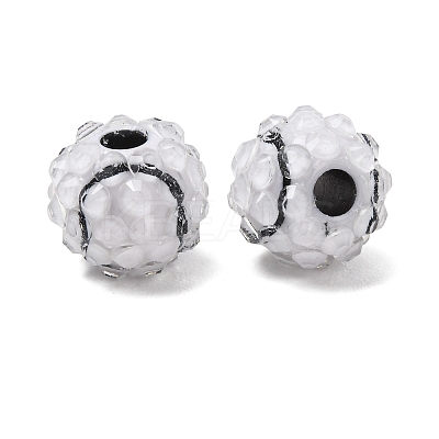 Sports Theme Opaque Acrylic European Beads RB-CBA95A4-04A-05-1