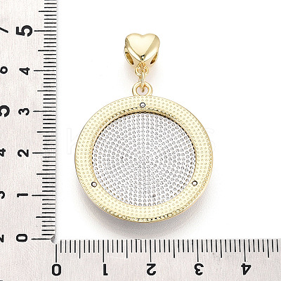Religion Brass Pendants KK-T080-06GP-1