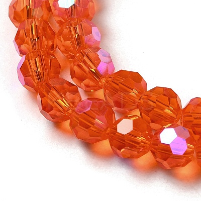 Electroplate Transparent Glass Beads Strands EGLA-A035-T6mm-L05-1