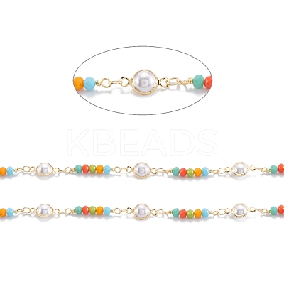 3.28 Feet Handmade Brass Beaded Chains X-CHC-M021-16LG-1