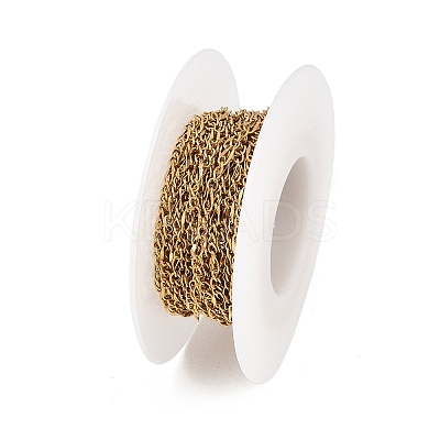 304 Stainless Steel Figaro Chains CHS-P028-13G-1