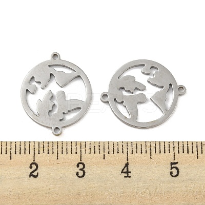 Non-Tarnish 304 Stainless Steel Connector Charms STAS-P344-11P-1