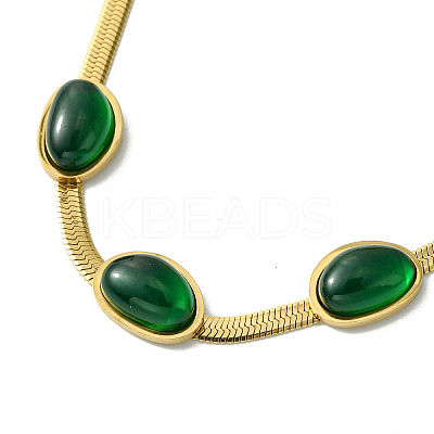 Ion Plating(IP) 304 Stainless Steel Herringbone Chain Bracelets X-BJEW-R316-01G-1