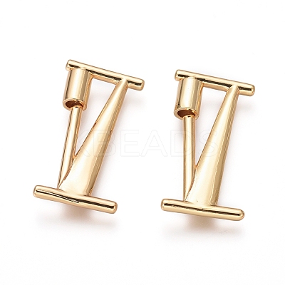 Brass Screw Carabiner Lock Charms KK-I663-01G-I-1