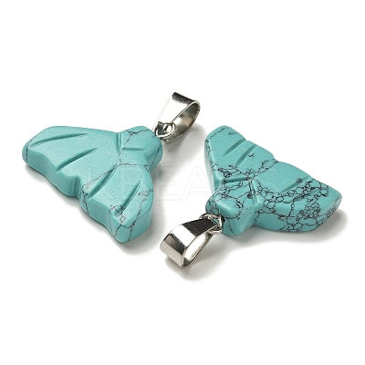 Synthetic Turquoise Pendants G-Z067-01P-04-1