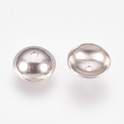Non-Tarnish Apetalous 201 Stainless Steel Bead Caps STAS-L205-13E-1