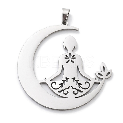 Anti-Tarnish 304 Stainless Steel Pendants LS-STAS-U030-10P-1