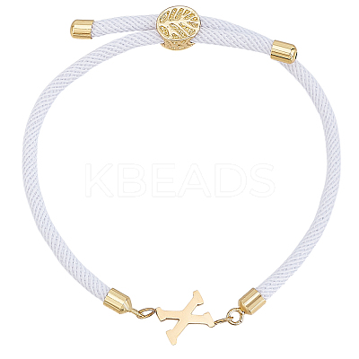 1pc Adjustable Nylon Cord Slider Bracelets for Women BJEW-LP0001-33X-G-1