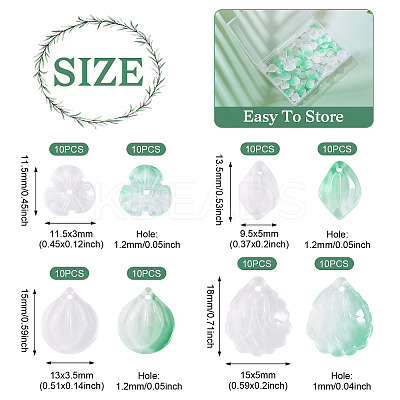 8 Styles Lampwork Pendants GLAA-TA0002-75-1
