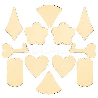 304 Stainless Steel Pendants STAS-SC0001-78G-1
