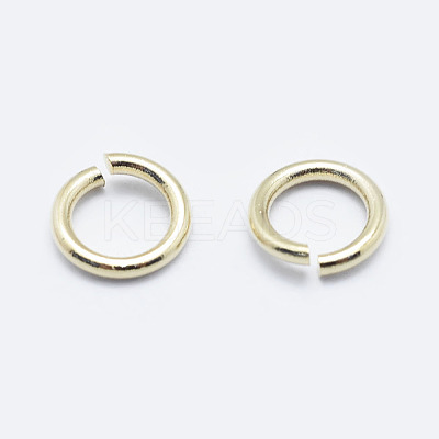 Brass Open Jump Rings KK-G331-08-3x0.5-NF-1