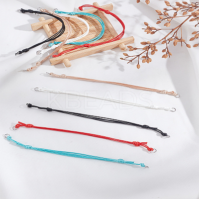 10Pcs 5 Colors Adjustable Eco-Friendly Korean Waxed Polyester Cord Bracelet Making MAK-LP0001-08-1