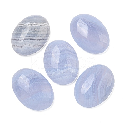 Natural Blue Lace Agate Cabochons G-I363-01D-1