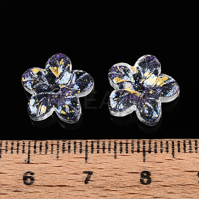 Baking Paint Transparent Glass Beads DGLA-N014-08A-01-1