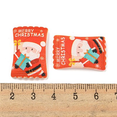 Christmas Theme Opaque Resin Decoden Cabochons CRES-B022-03C-1