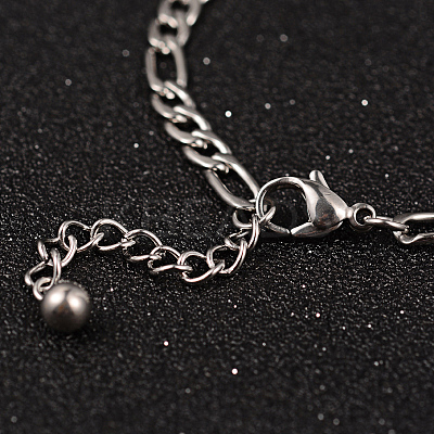 Tree of Life 304 Stainless Steel Link Bracelets BJEW-L576-22P-1