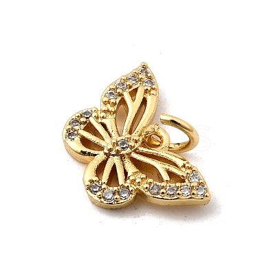 Brass Micro Pave Cubic Zirconia Pendants KK-I360-009G-03-1
