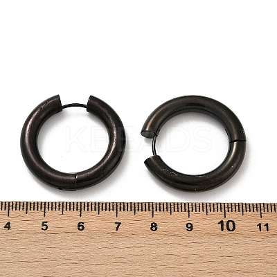 202 Stainless Steel Polishing Hoop Earrings EJEW-M106-02EB-07-1