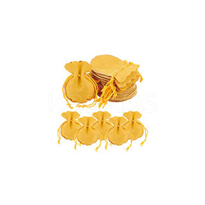 Calabash Velvet Jewelry Storage Drawstring Pouches TP-WH0011-05H-1