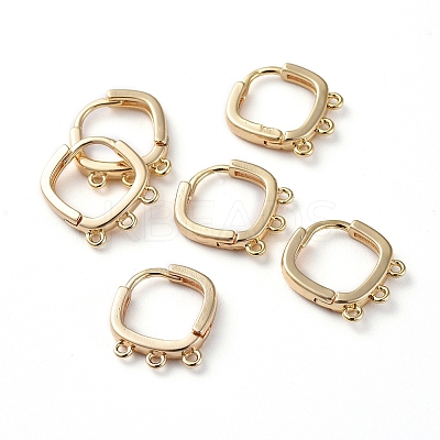 Brass Huggie Hoop Earring Findings LS-KK-E783-09G-1