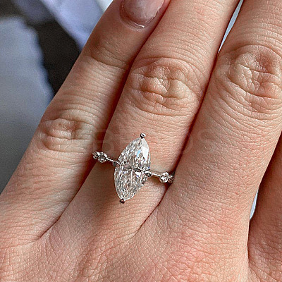 Brass Pave Cubic Zirconia Finger Rings FS-WG1A7FF-02-1