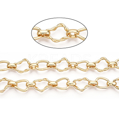 Alloy Teardrop with Twining Chains LCHA-T001-12G-1