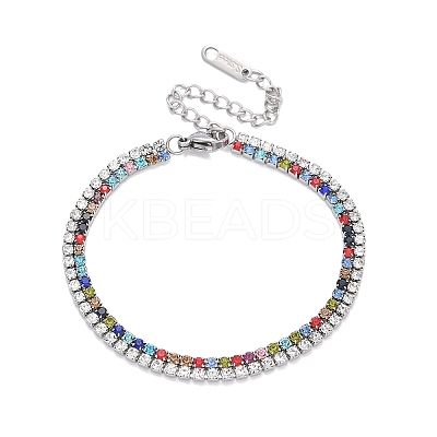 304 Stainless Steel Multi-strand Bracelets BJEW-C103-03P-1